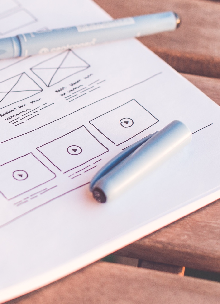 User Experience wireframes